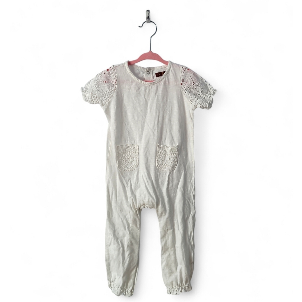 7 For All Mankind Eyelet Romper